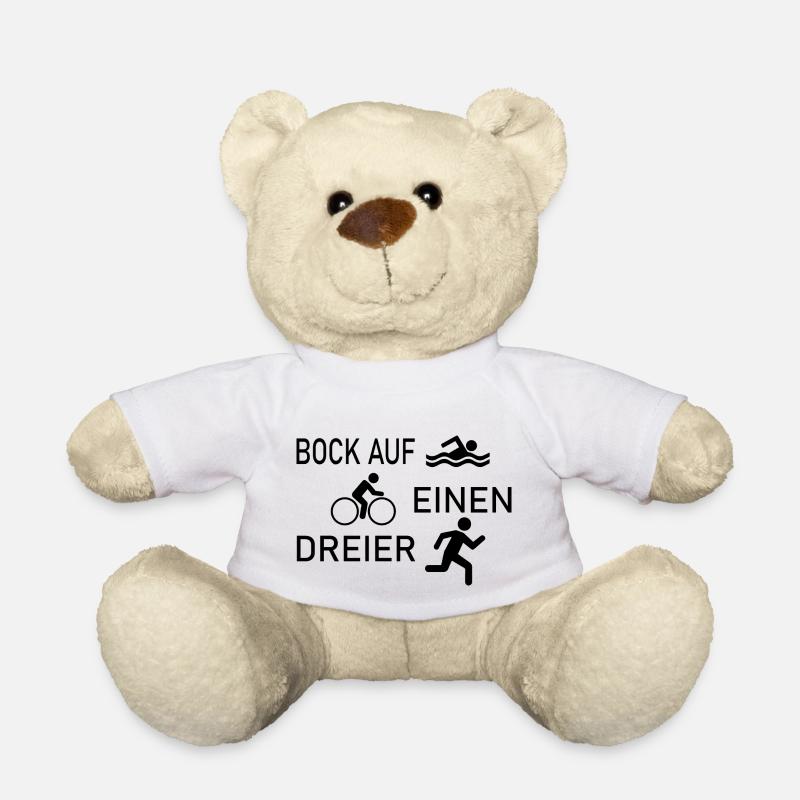 triathlon - Teddy Bear - white