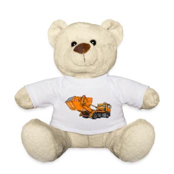 LKW mit Mulde, Absetzkipper - Teddy - Weiß - Vorne