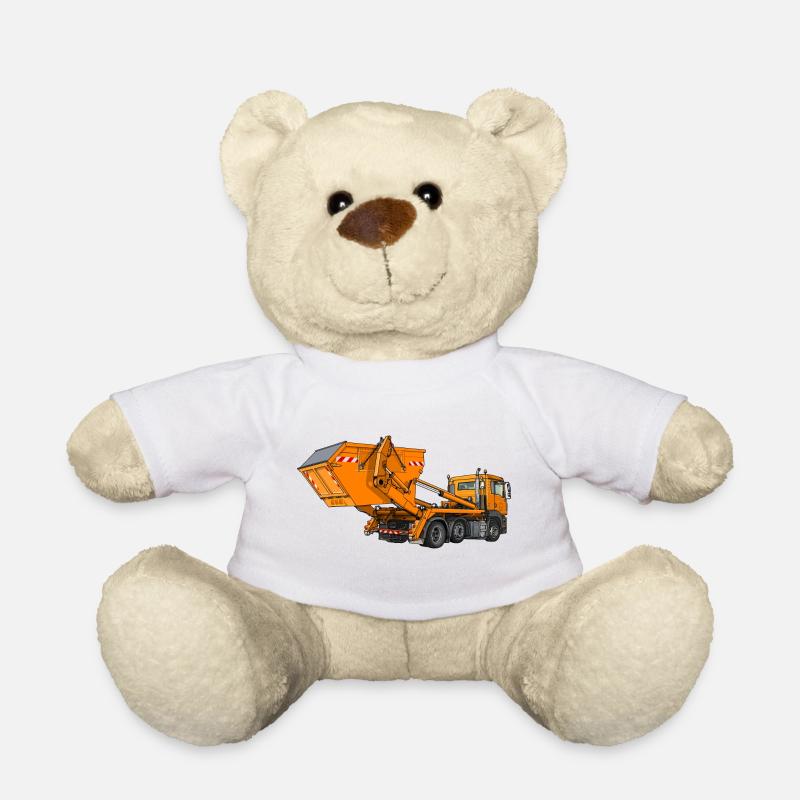LKW mit Mulde, Absetzkipper - Teddy - Weiß