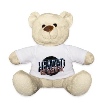 rescue gift beagle owner beagle father - Teddy Bear - white - Front