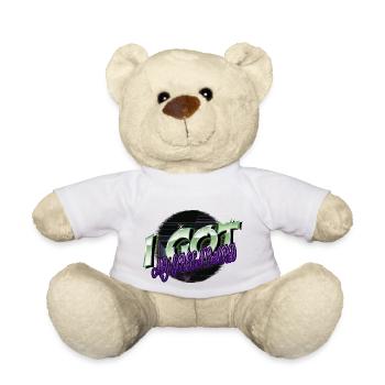 Animation All Alien UFO Aliens Alien Loving Kid - Teddy Bear - white - Front
