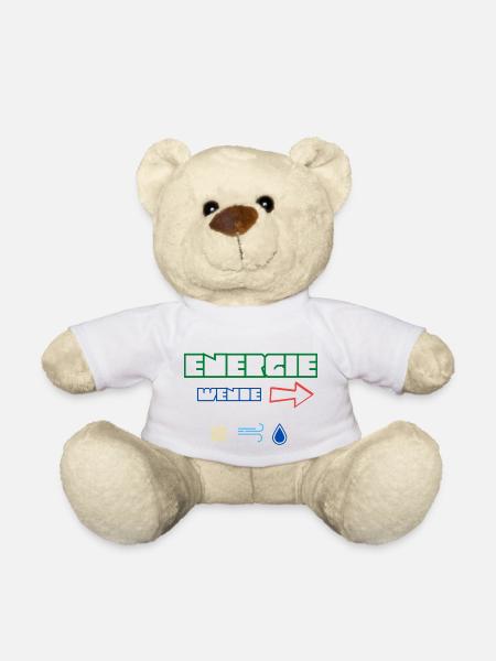 Energiewende jetzt! Erneuerbare Energie Statement - Teddy - Weiß