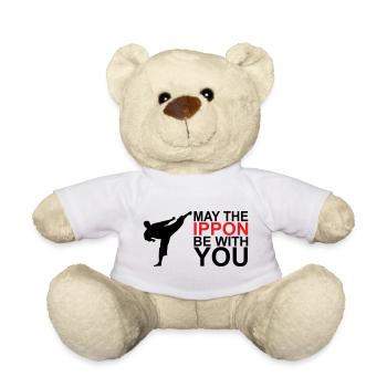 Que l’Ippon soit avec vous - Nounours - blanc - Devant