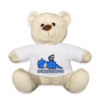 Schlafisaurus Schlafshirt Lieblingsshirt - Teddy - Weiß - Vorne