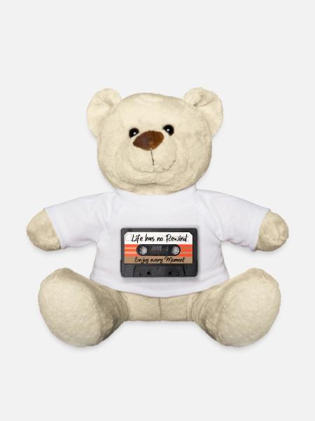 Enjoy every moment in life - Teddy Bear - white