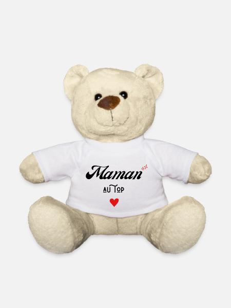 Maman au top idée cadeau - Nounours - blanc