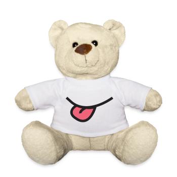 Strecken Sie nicht Ihre Zunge heraus!! - Teddy - Weiß - Vorne