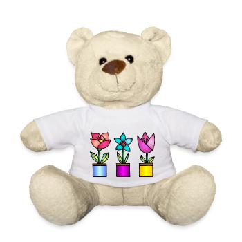 Blumen - Teddy - Weiß - Vorne