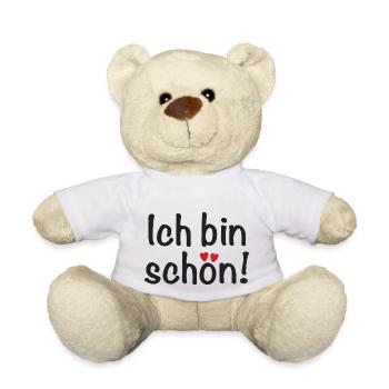 Ich bin schön! - Teddy - Weiß - Vorne
