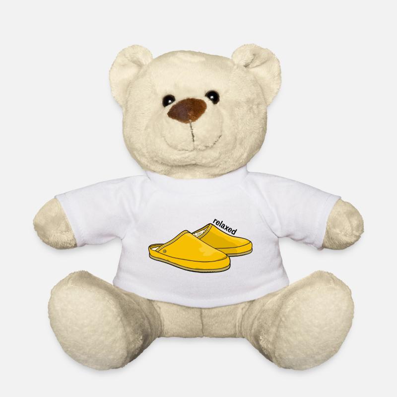 Relaxed yellow - Teddy Bear - white