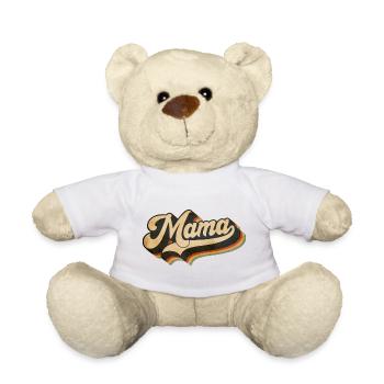 Mama Retro Love Muttertag - Teddy - Weiß - Vorne