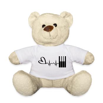 Klavier Musik Instrument - Teddy - Weiß - Vorne