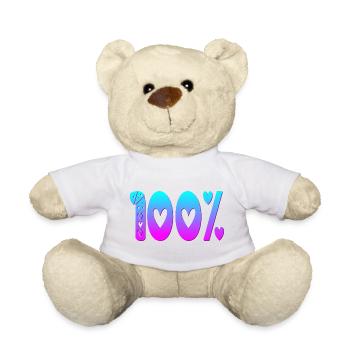 100 POUR CENT DE PERFORMANCE DE MISE AU POINT - Nounours - blanc - Devant
