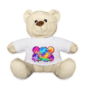 Hypnotische Farben - Teddy - Weiß - Vorne