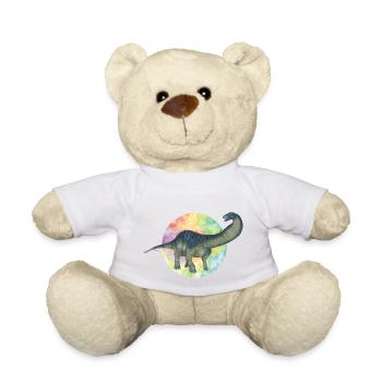 Colored Dinosaurs - Teddy Bear - white - Front