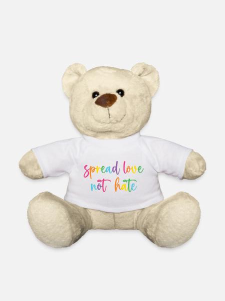 Pride Month - Liebe statt Hass verbreiten - Teddy - Weiß