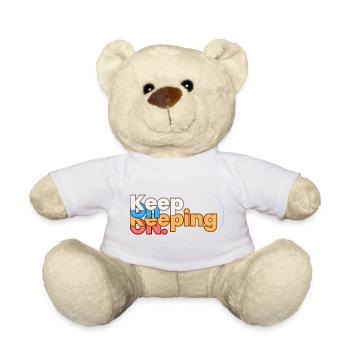 Citation motivante et inspirante. Continuer! - Nounours - blanc - Devant