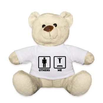 Trampolinspringen Zeitplan - Teddy - Weiß - Vorne