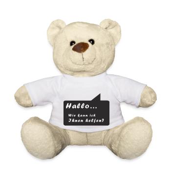 Hallo! Wie kann ich helfen? - Teddy - Weiß - Vorne