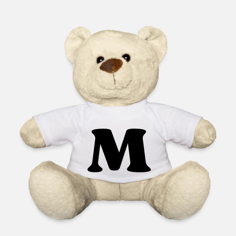 Buchstabe m - Teddy - Weiß