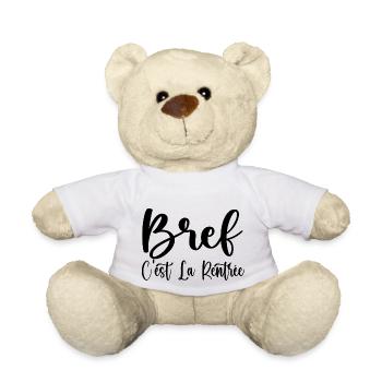 Bref C'est La Rentrée - Nounours - blanc - Devant