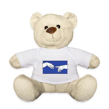 La création des mains d’Adam - Nounours - blanc - Devant