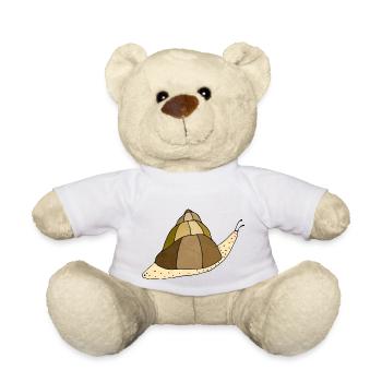 Snail - Teddy Bear - white - Front