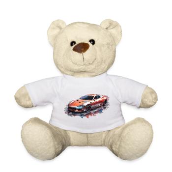 Sportauto mit bunten Farben - Teddy - Weiß - Vorne