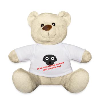 Lustiger Spruch Hund. - Teddy - Weiß - Vorne