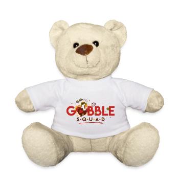 Gobble Squad, Thanksgiving, Drôle de dinde. - Nounours - blanc - Devant