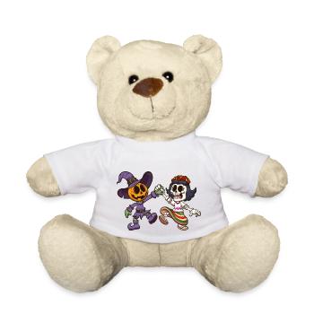 Halloween And Day Of The Dead - Teddy Bear - white - Front