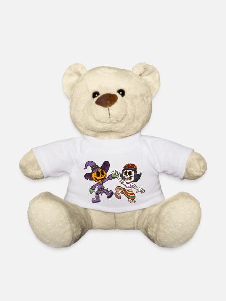 Halloween et le jour des morts - Nounours - blanc