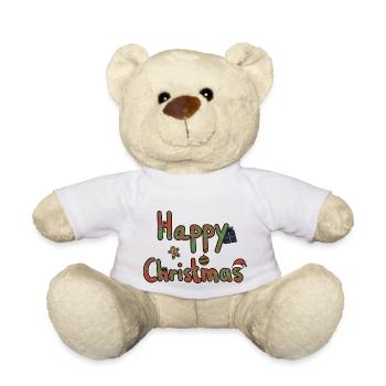 happy Christmas - Nounours - blanc - Devant