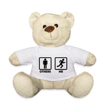 Lustiger Lauf Liebhaber - Teddy - Weiß - Vorne
