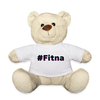 #Fitna Shirt Tiktok-Trend „Mach kein Fitna“ - Teddy - Weiß - Vorne