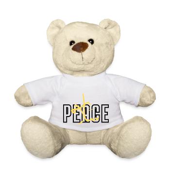 Frieden - Salam - Teddy - Weiß - Vorne