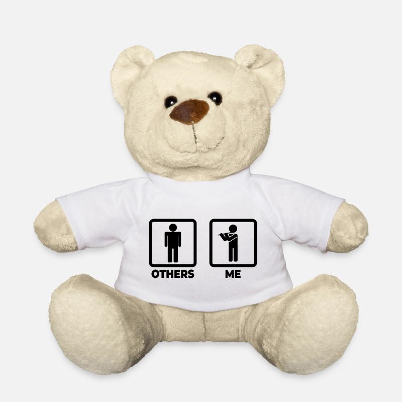 Figurine de bâton de flûte - Nounours - blanc