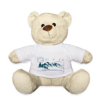 Design Montagne - Nounours - blanc - Devant