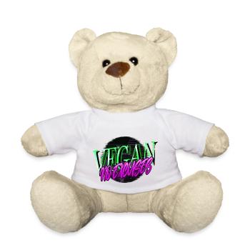 Cadeau d’anniversaire Cool Statement Pro Vegan - Nounours - blanc - Devant