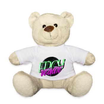 Cool Awesome Bday Veggie Vegetable Birthday Earth - Teddy Bear - white - Front