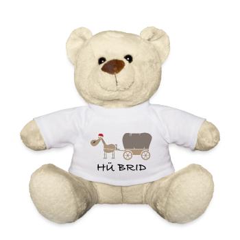 Hü Brid | lustige Bilder, Hybrid, Elektroauto, Fun - Teddy - Weiß - Vorne