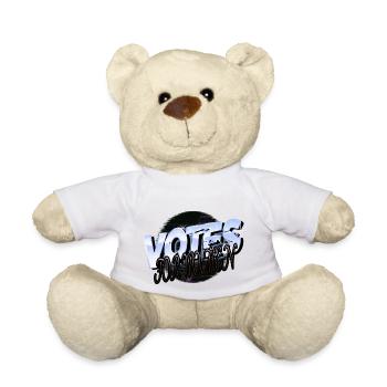 Interdit la santé mentale présente le 8 mars - Nounours - blanc - Devant