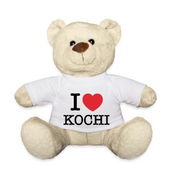 J’aime Kochi | Kochi | Je coeur de Kochi | Inde - Nounours - blanc - Devant