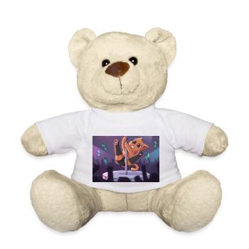 Tanzende Katze - Teddy - Weiß - Vorne