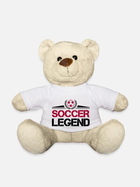 fussball soccer legend - Teddy - Weiß