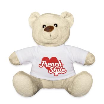 The French style - Teddy Bear - white - Front