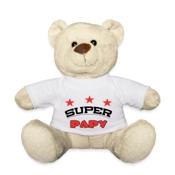 SUPER GRANDPA - Teddy Bear - white - Front