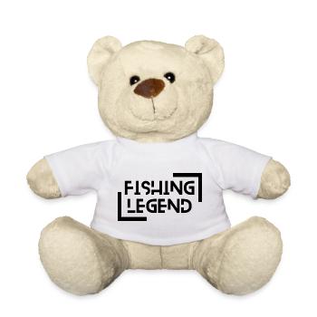 légende de la pêche pêcheur pêche - Nounours - blanc - Devant