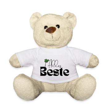Alles Beste - Teddy - Weiß - Vorne