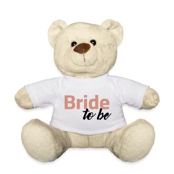 bride to be - Teddy Bear - white - Front